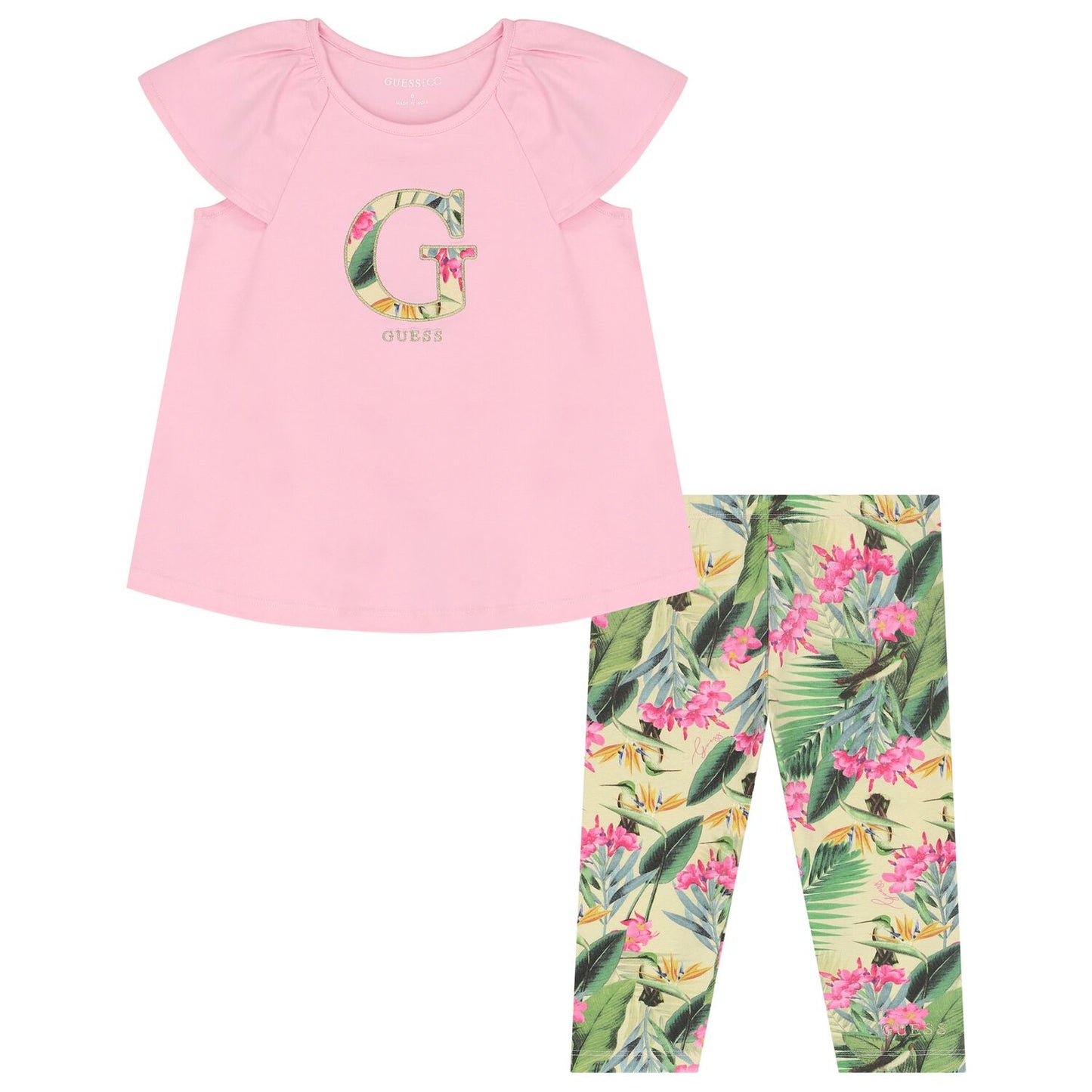 Guess girl's t-shirt and leggings set