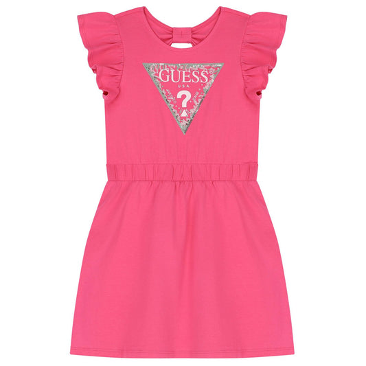 Детска рокля в розово Guess