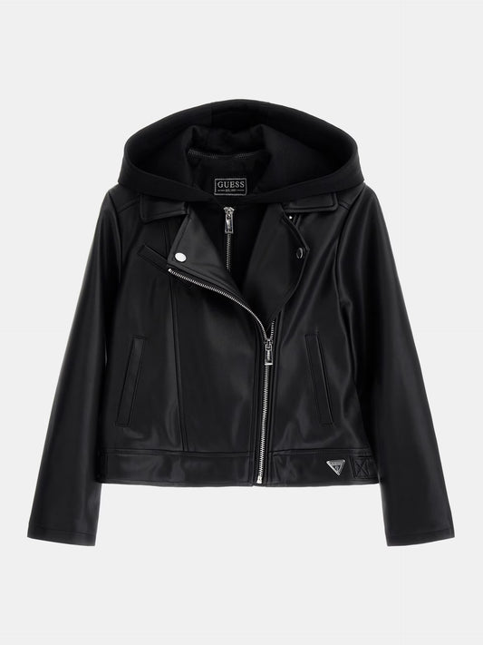 Кожено яке за момиче Guess