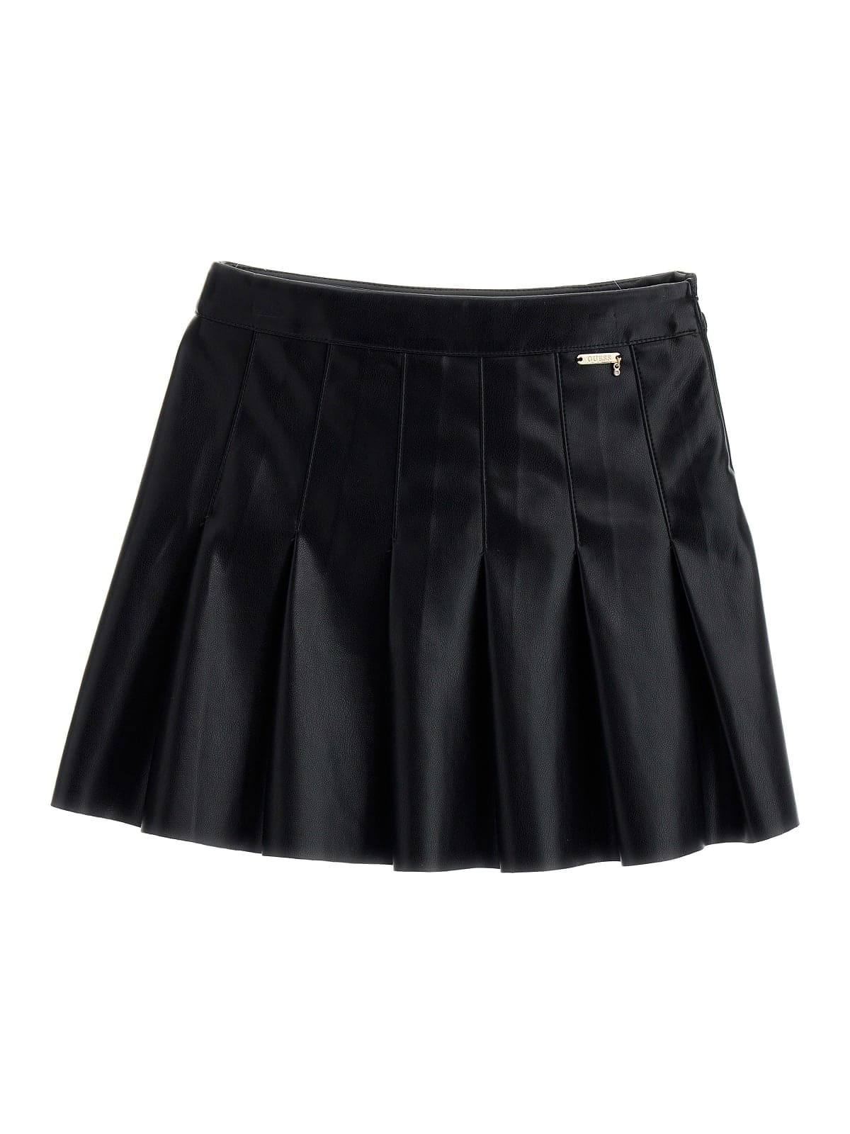 Leather skirt for girl in black GUESS