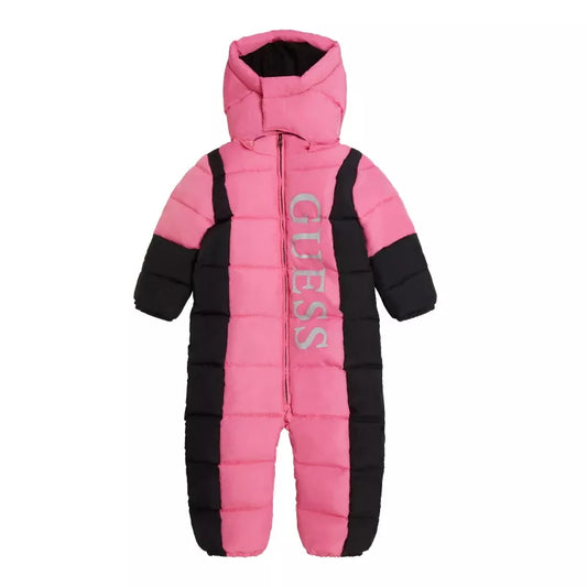 Children's winter overalls in pink GUESS