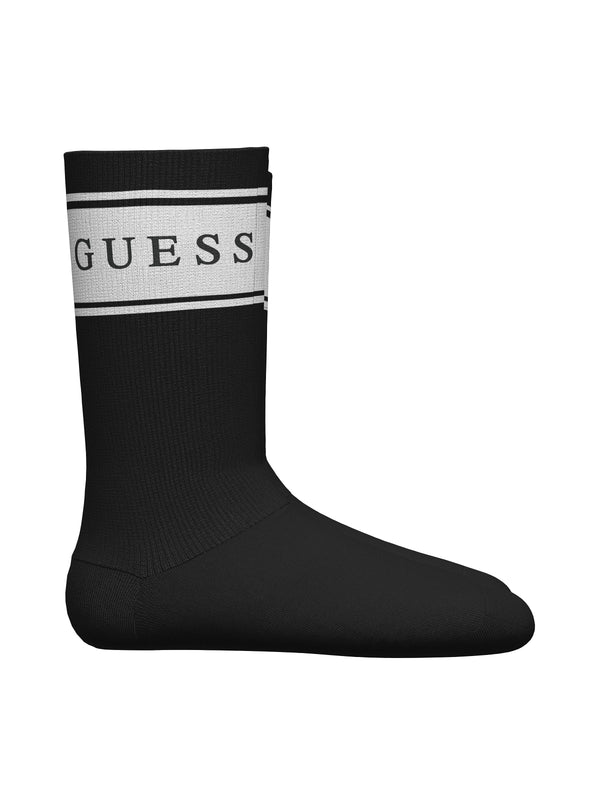 Бебешки чорапи Guess в черно