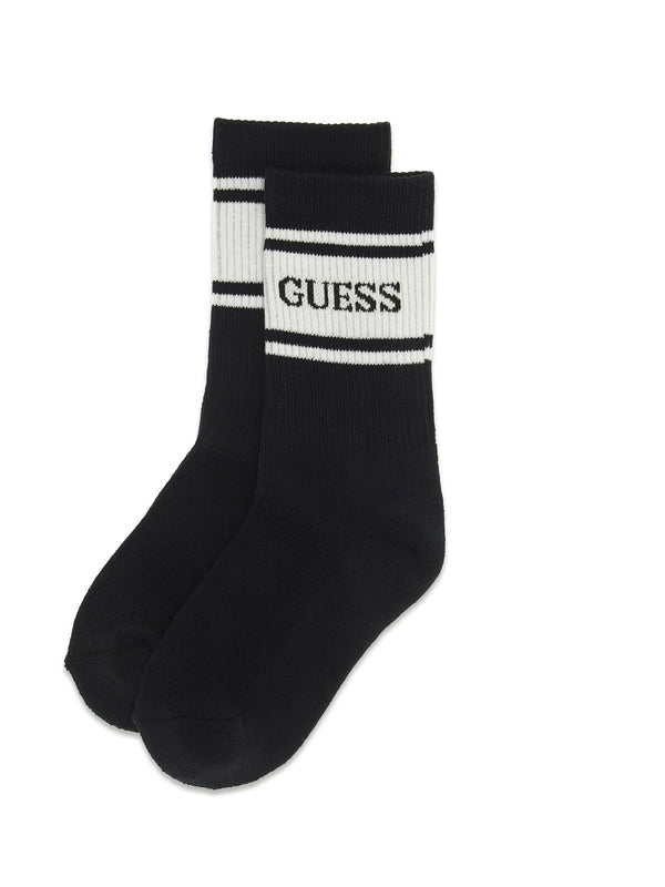 Бебешки чорапи Guess в черно