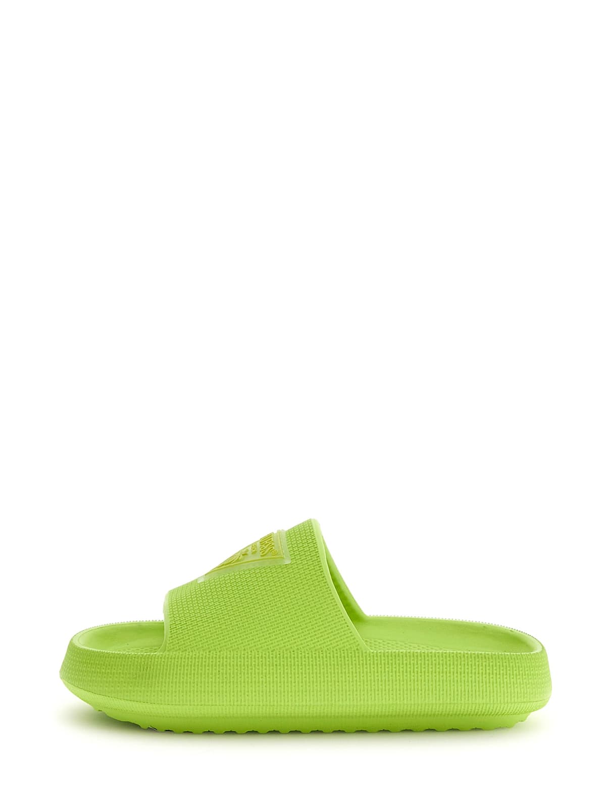 Guess green beach slippers