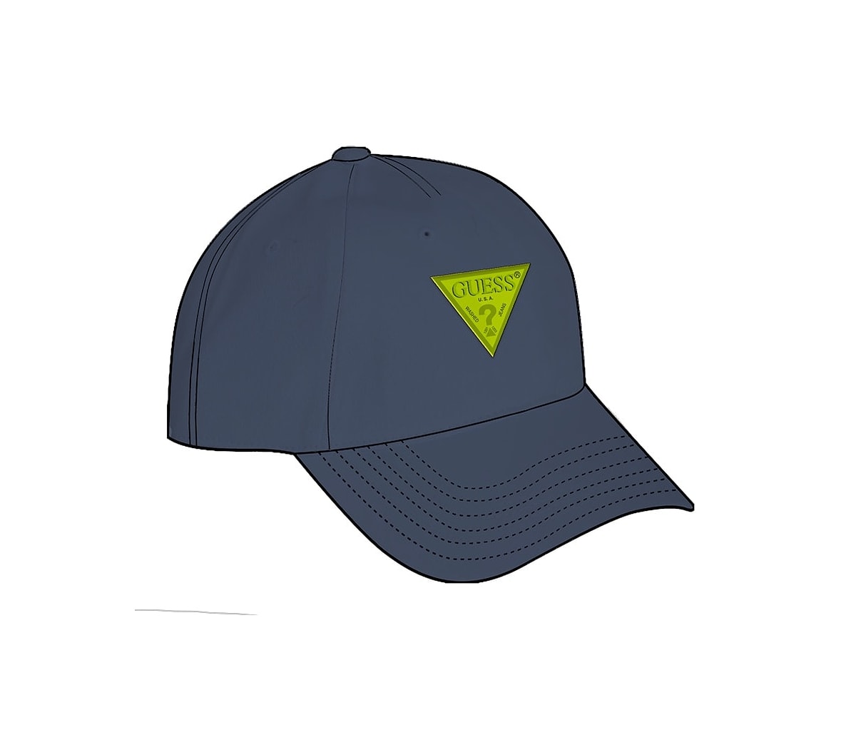 Шапка с козирка в синьо Guess