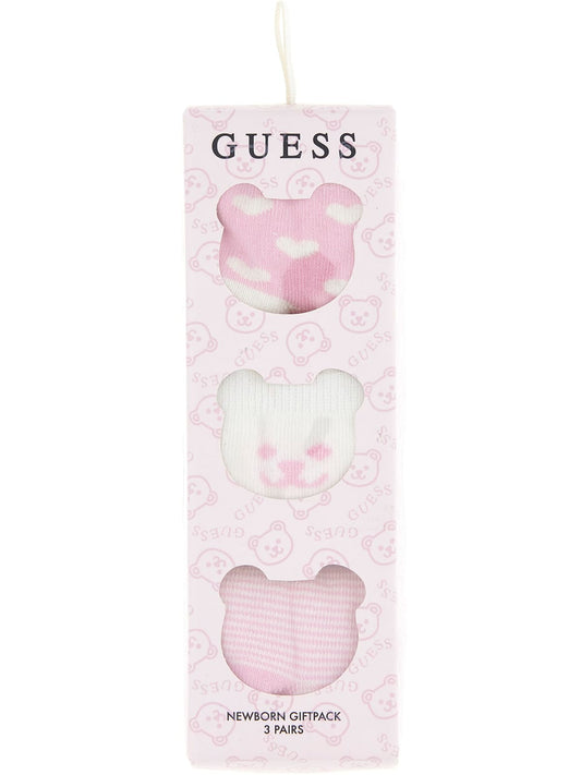 Чорапи за бебе момиче в бледо розов цвят Guess