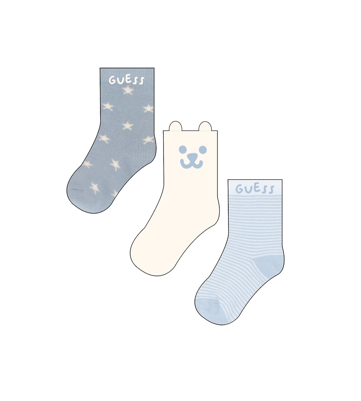 Guess baby boy socks in blue