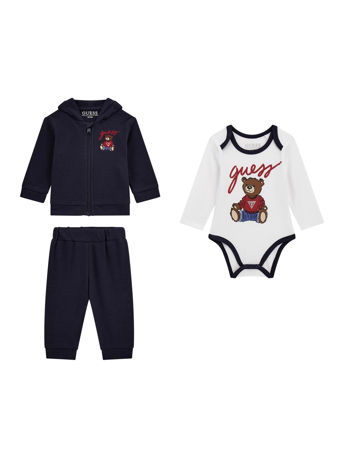 Guess three-piece baby set