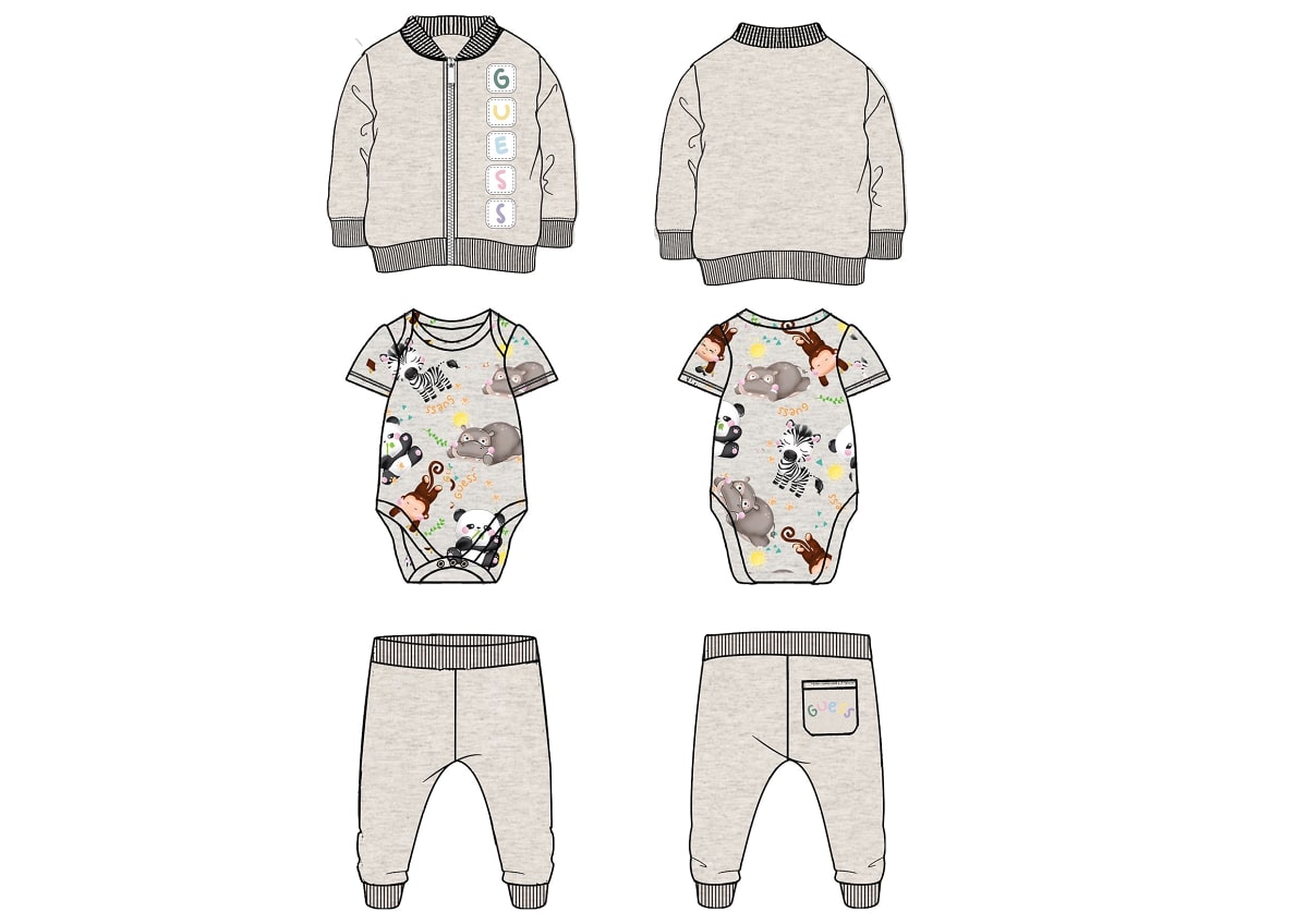Бебешки комплект от три части Guess