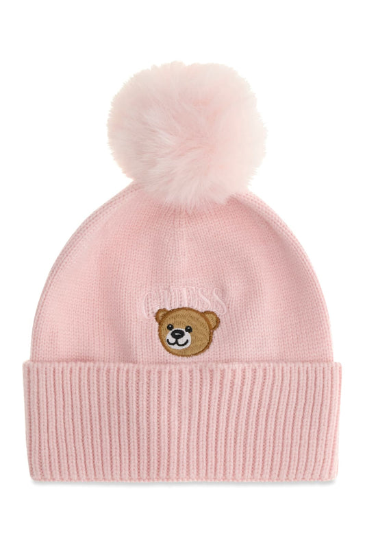 Шапка мече за бебе Guess в лилаво