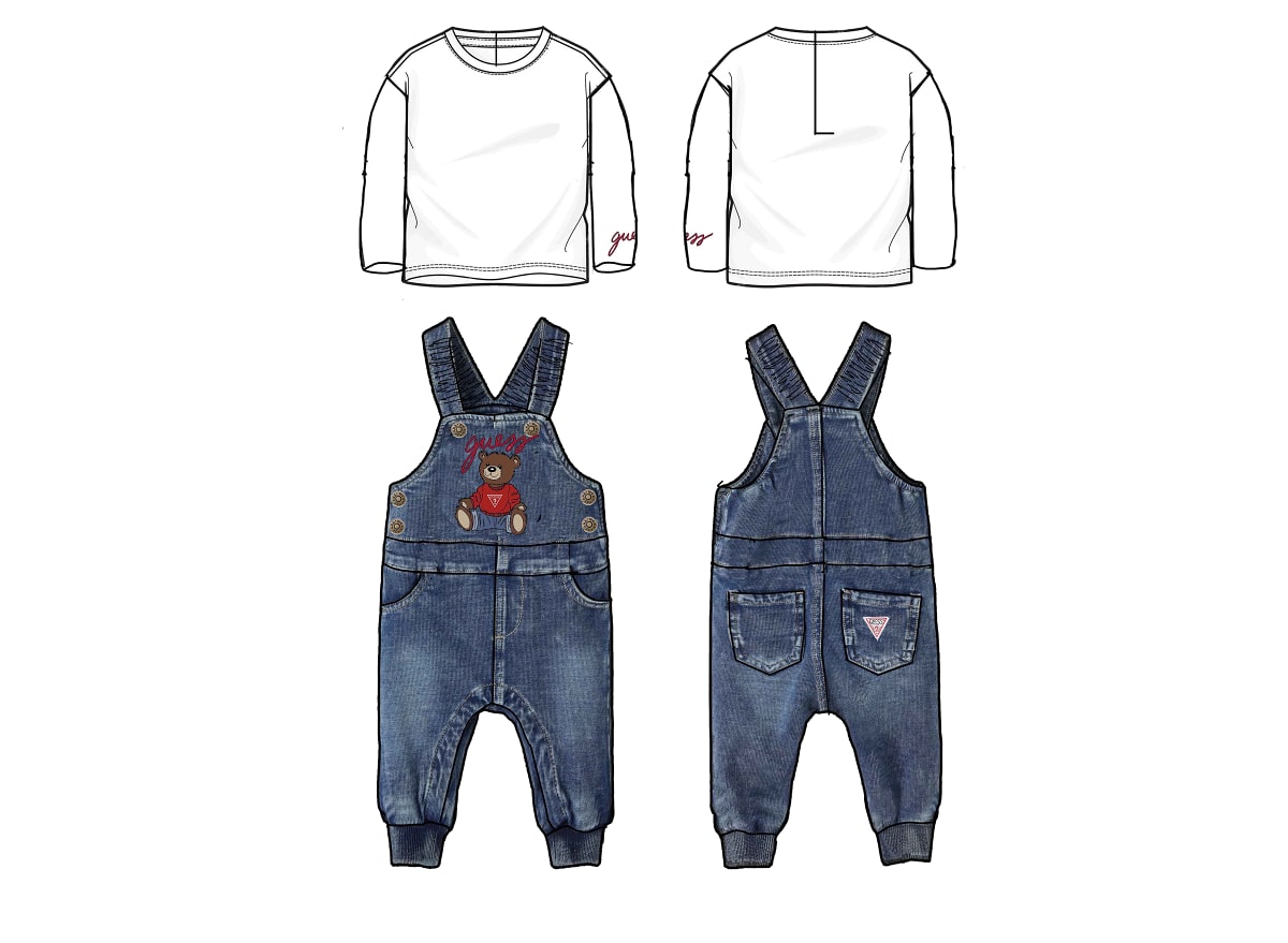 Baby jumpsuit and blouse Guess