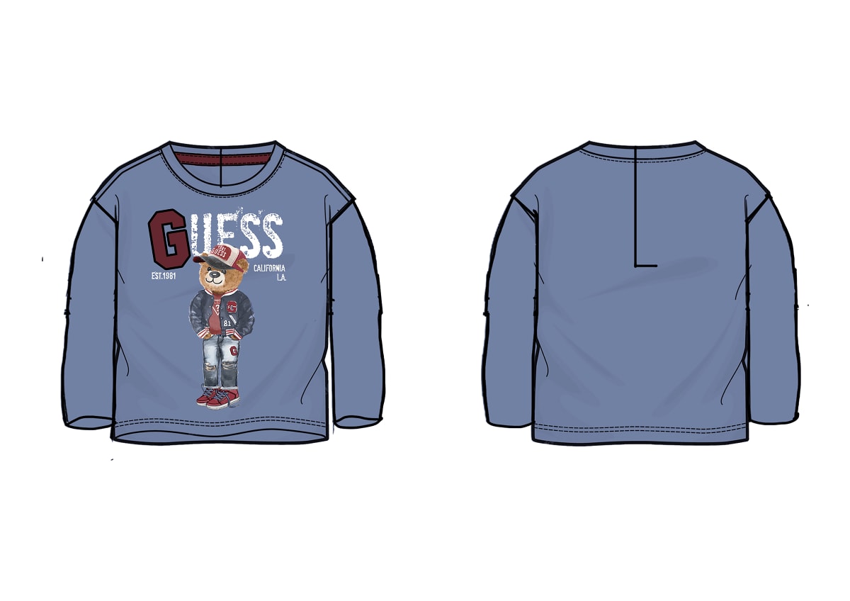 Blue Guess boy's blouse