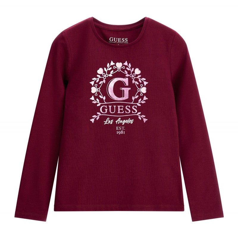 Детска блуза бордо Guess