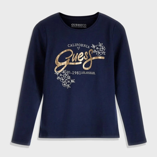 Блуза за момиче в синьо Guess