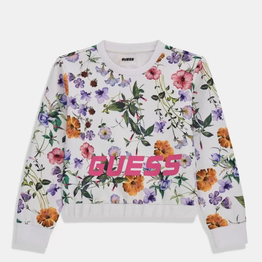 Блуза за момиче флорален принт Guess