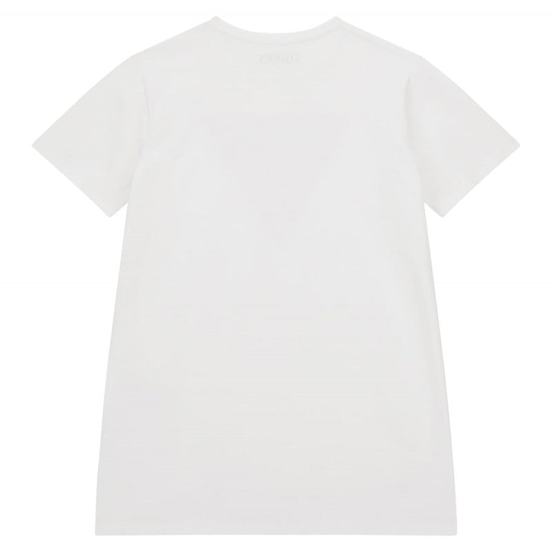 Дълга тениска за момиче в бяло Guess