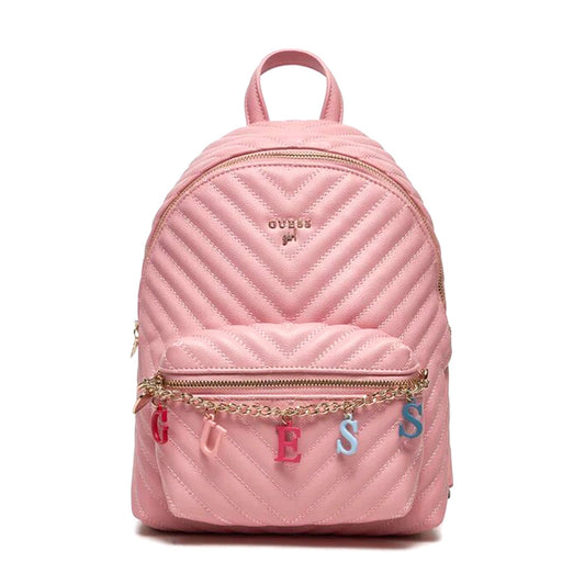 Pink backpack for girls Guess