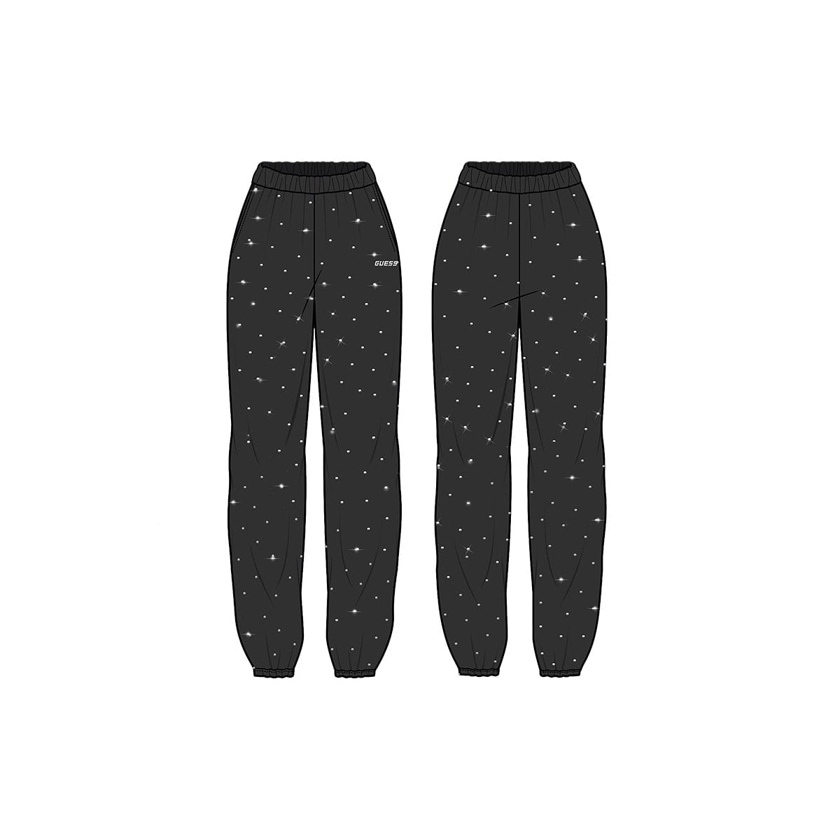 Guess black girl's sports pants
