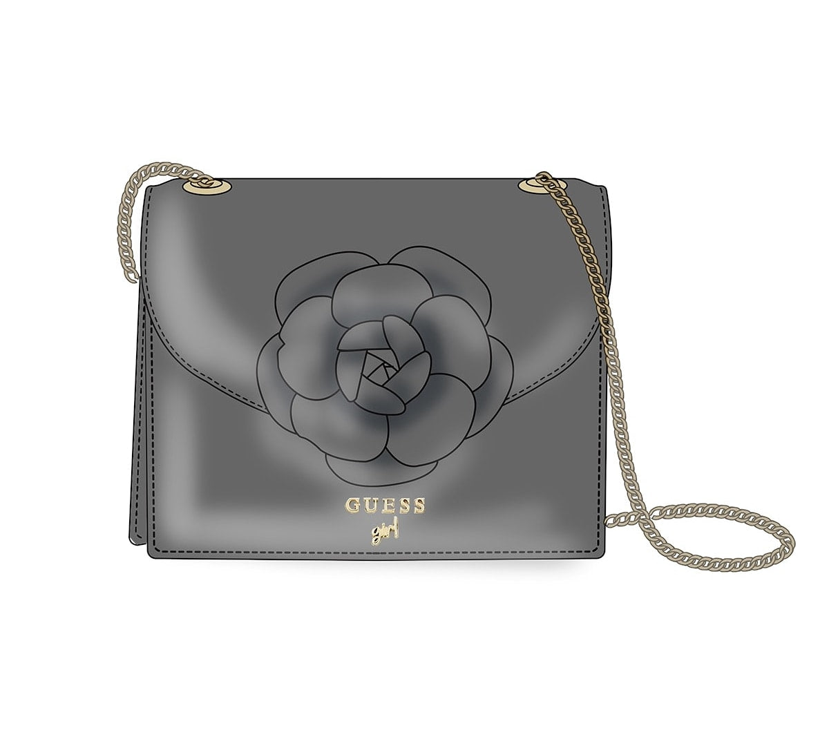 Чанта за момиче в черно Guess