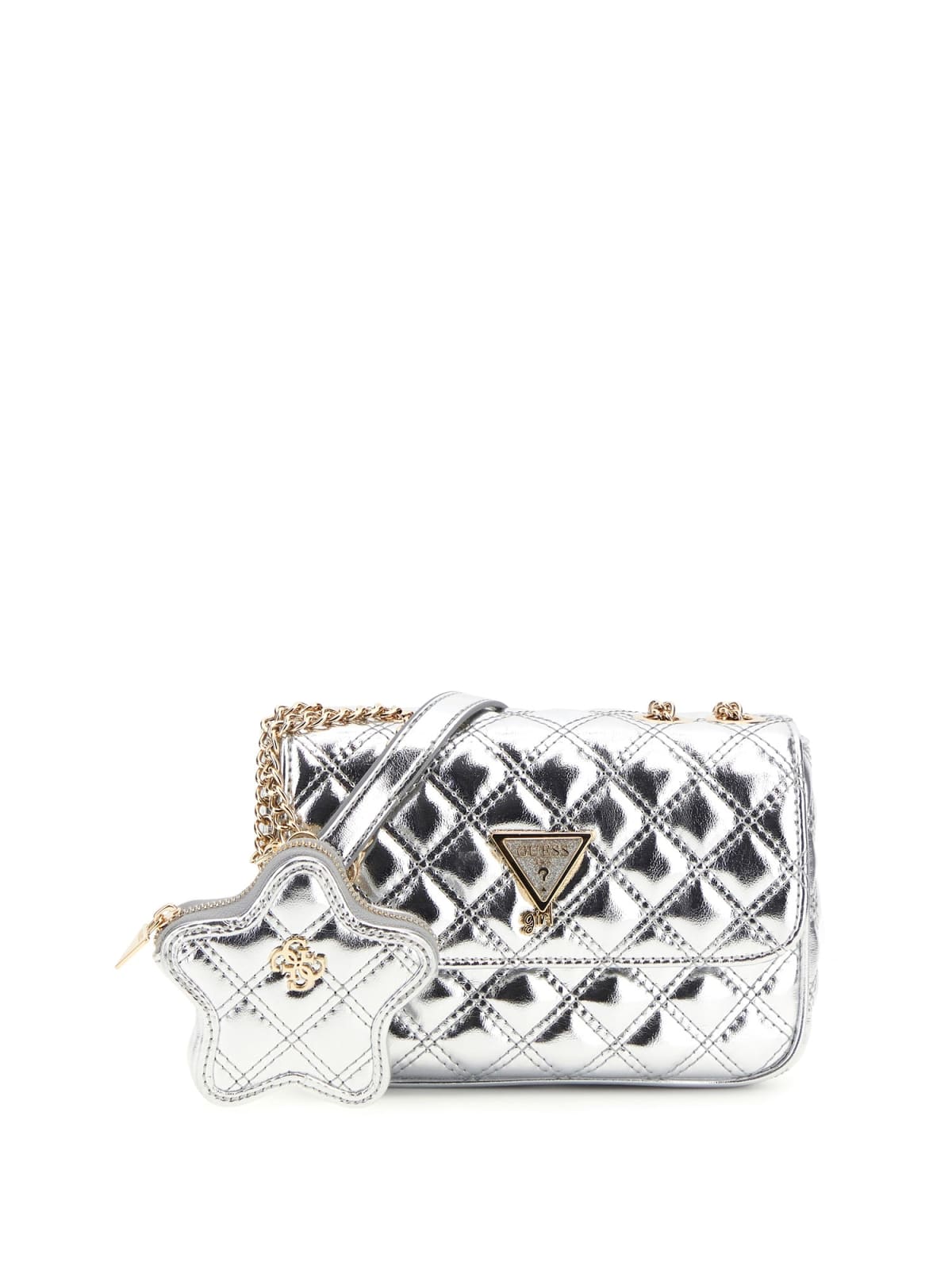 Чанта за момиче в сребро Guess