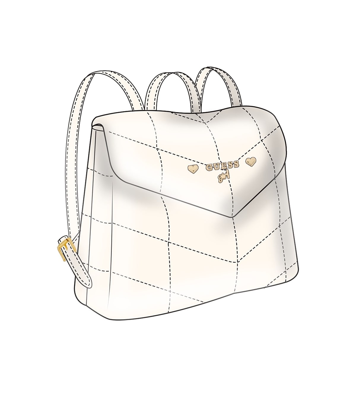 Раница за момиче в бяло Guess