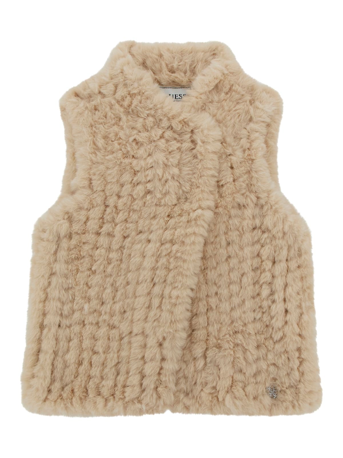 Fluffy vest for girl Guess