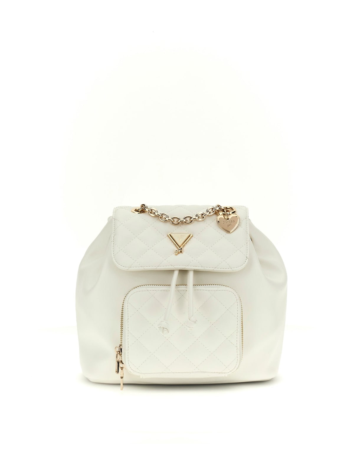 Girl's backpack in white Guess
