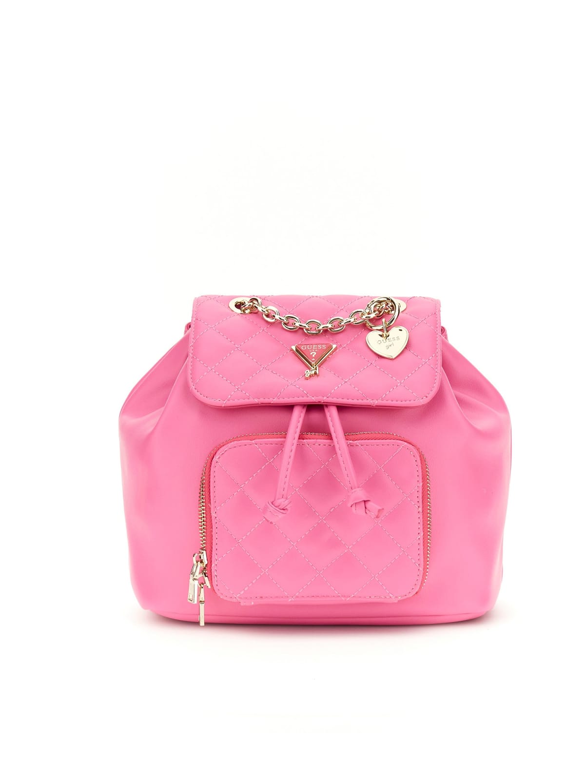 Pink backpack for girls Guess