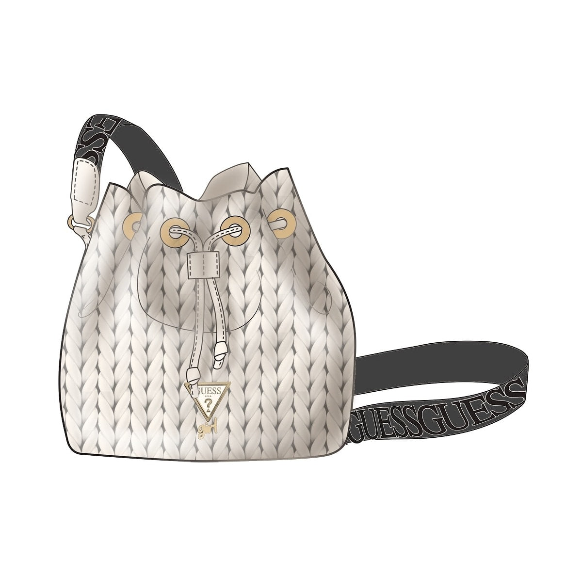 Girl's bag in white Guess