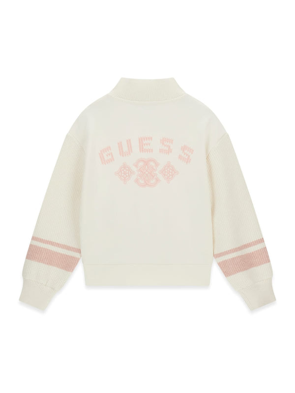 Горнище с половин цип Mini Me за момиче Guess