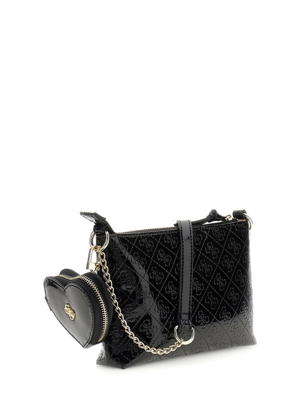 Мини чанта през рамо за момиче Guess в черно