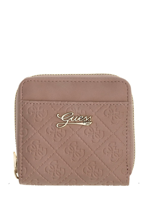 Мини портфейл за момиче Guess в розово