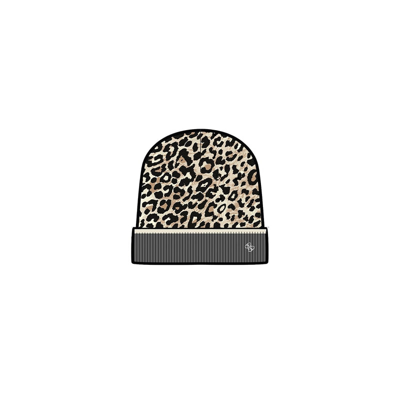 Шапка с леопардов принт за момиче Guess