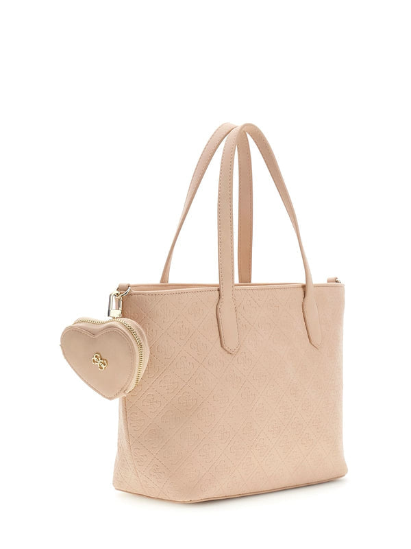 Голяма пазарска чанта за момиче Guess в розово