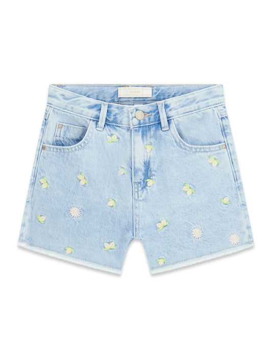 Дънкови къси панталонки за момиче Guess