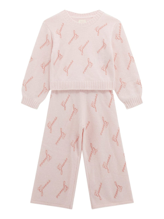 Плетен комплект за момиче от две части Guess