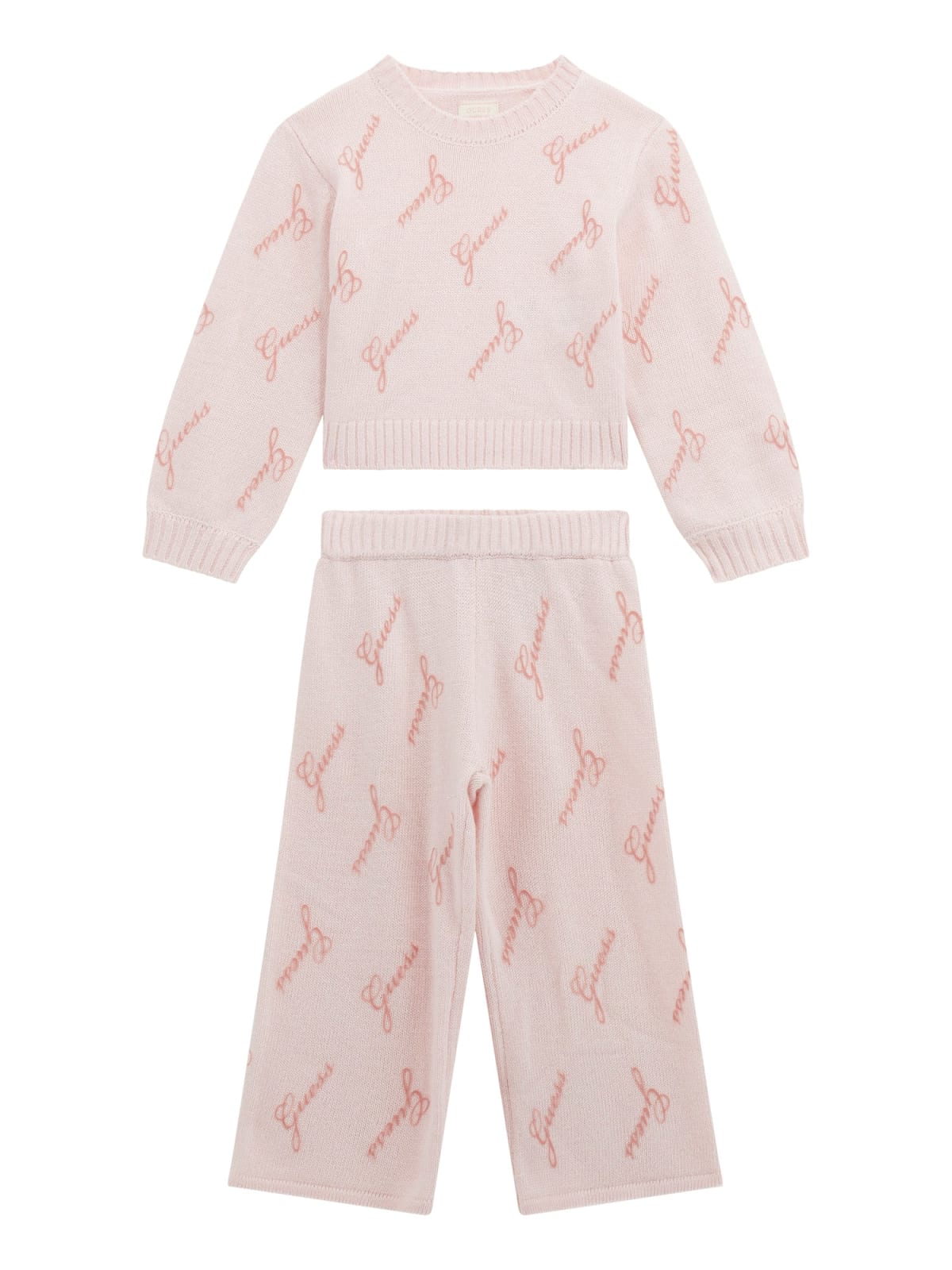 Плетен комплект за момиче от две части Guess