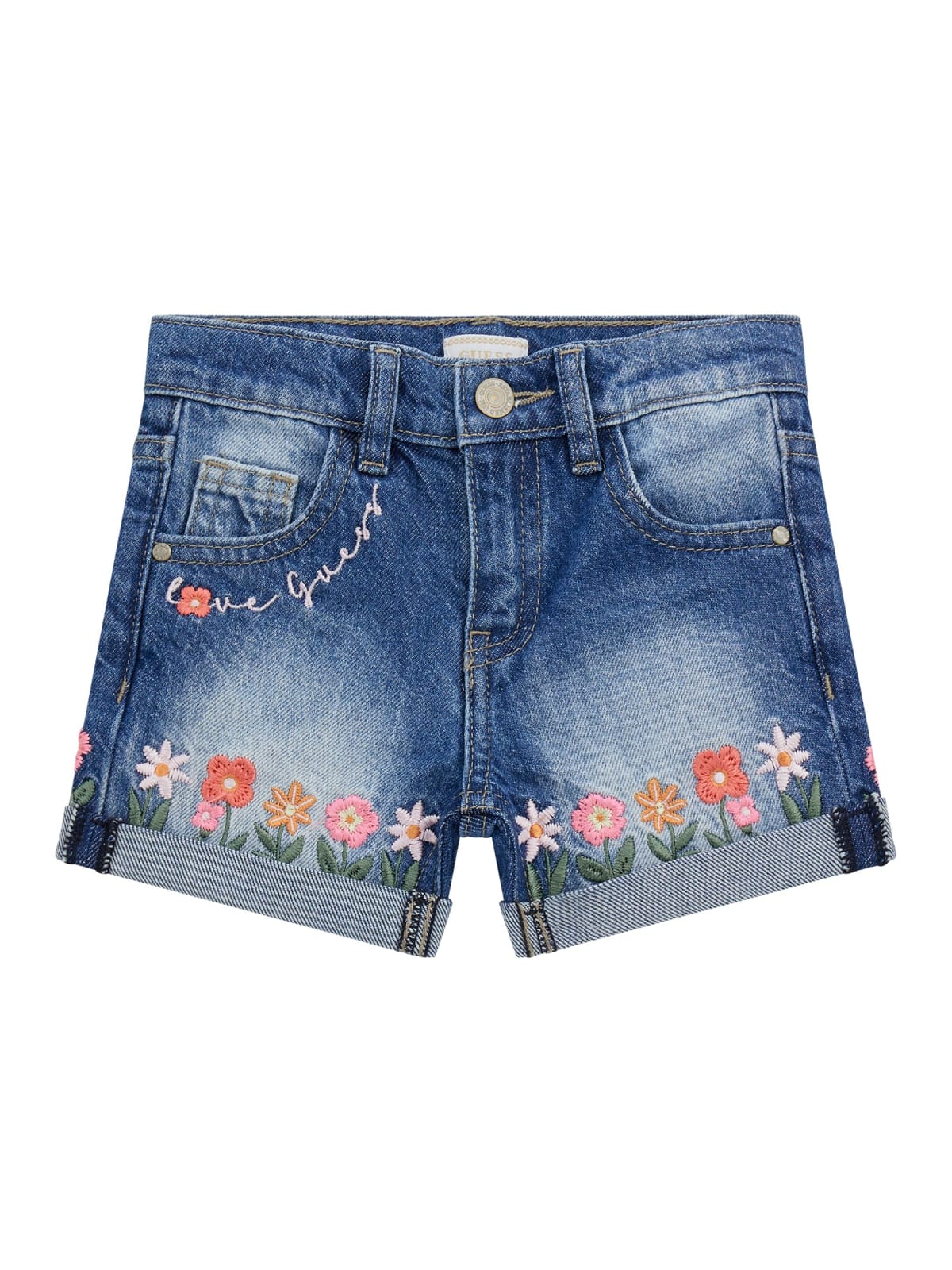 Short denim pants for girls GUESS