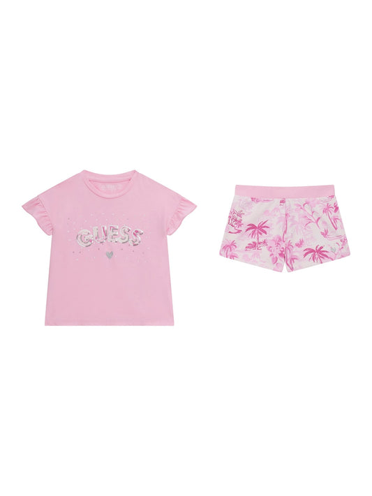 Guess girl's t-shirt and shorts set
