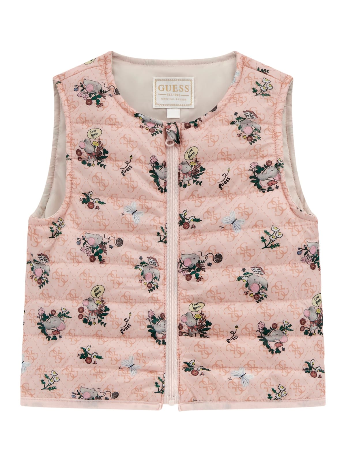 Children's jacket for girls with removable vest Guess