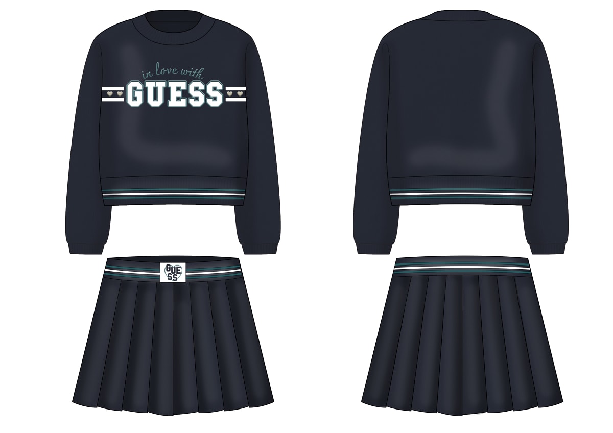 Плетен комплект за момиче Guess