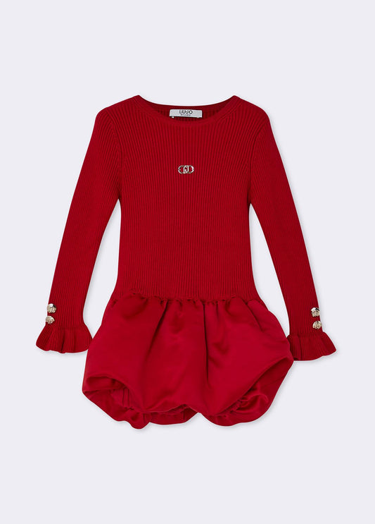 Червена рокля Mini Me за бебе Liu Jo