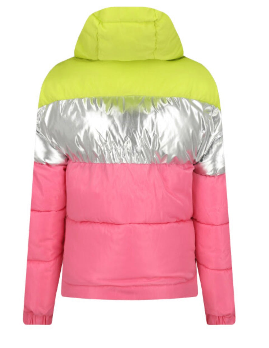 Зимно яке в розово Guess