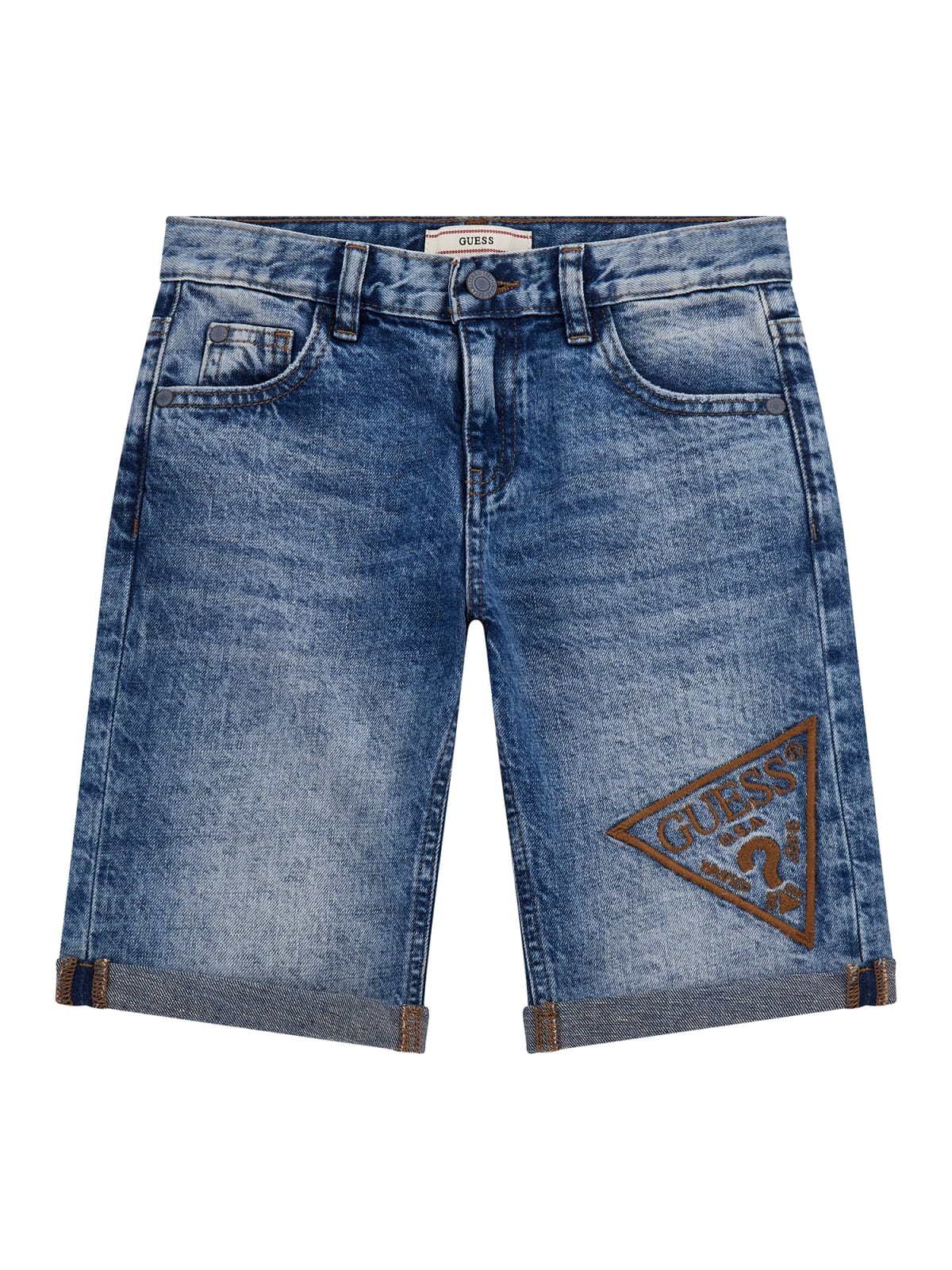 Дънкови къси панталони за момче Guess