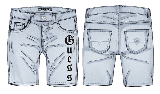 Дънкови къси панталони за момче Guess