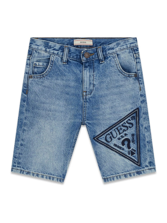 Дънкови къси панталони за момче Guess