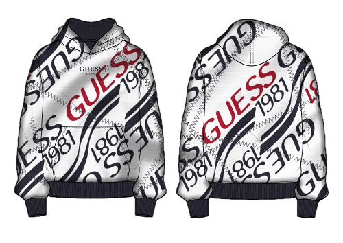 Суитшърт с качулка за момче Guess