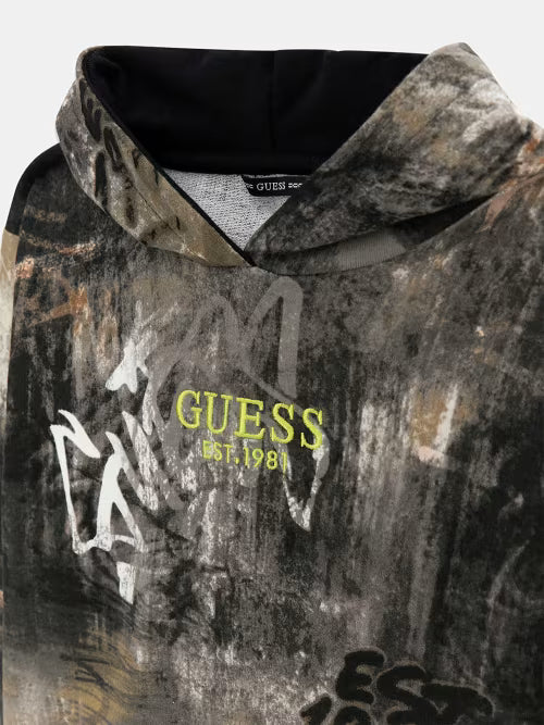 Суитшърт с качулка за момче Guess