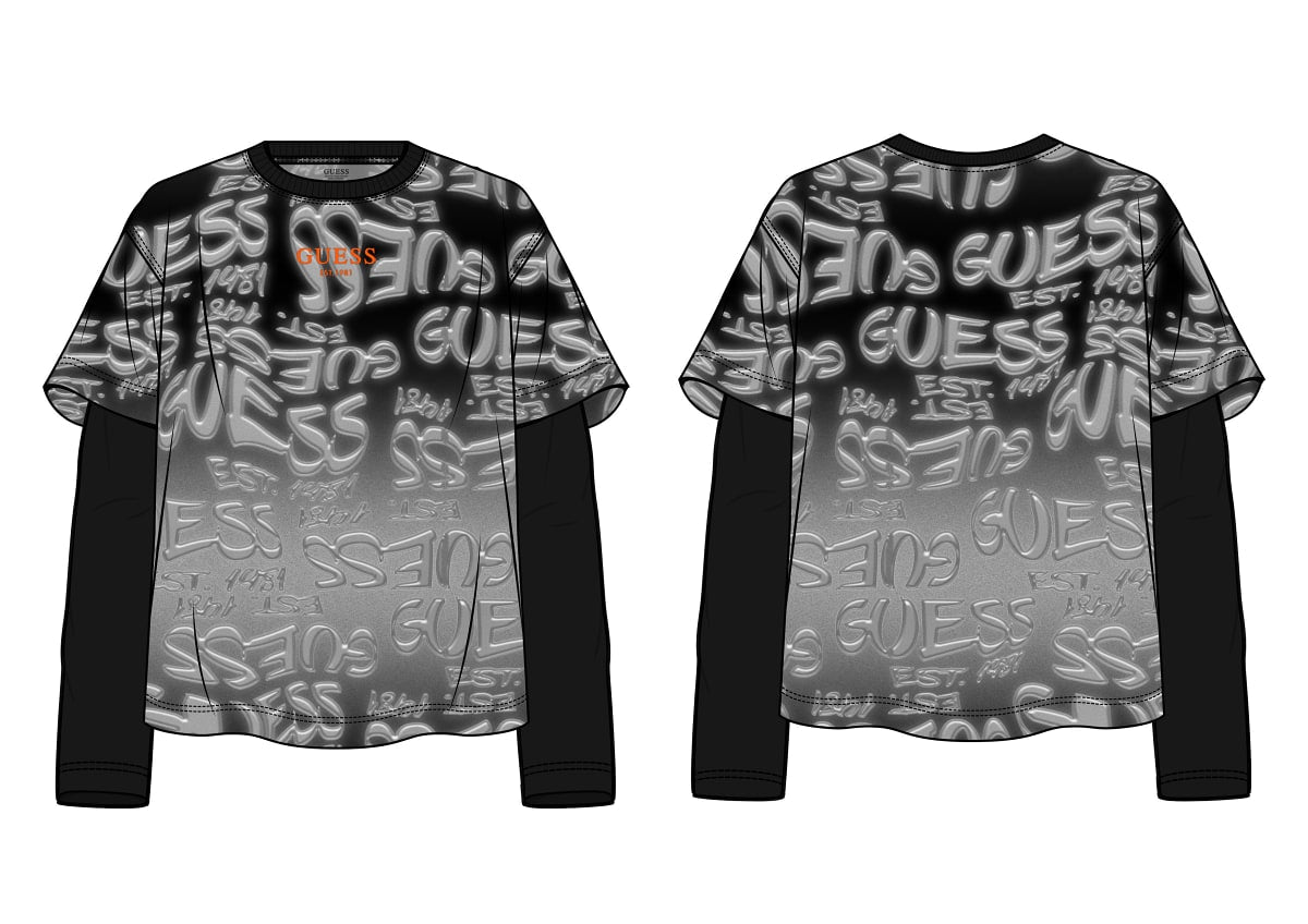 Блуза с дълъг ръкав за момче Guess