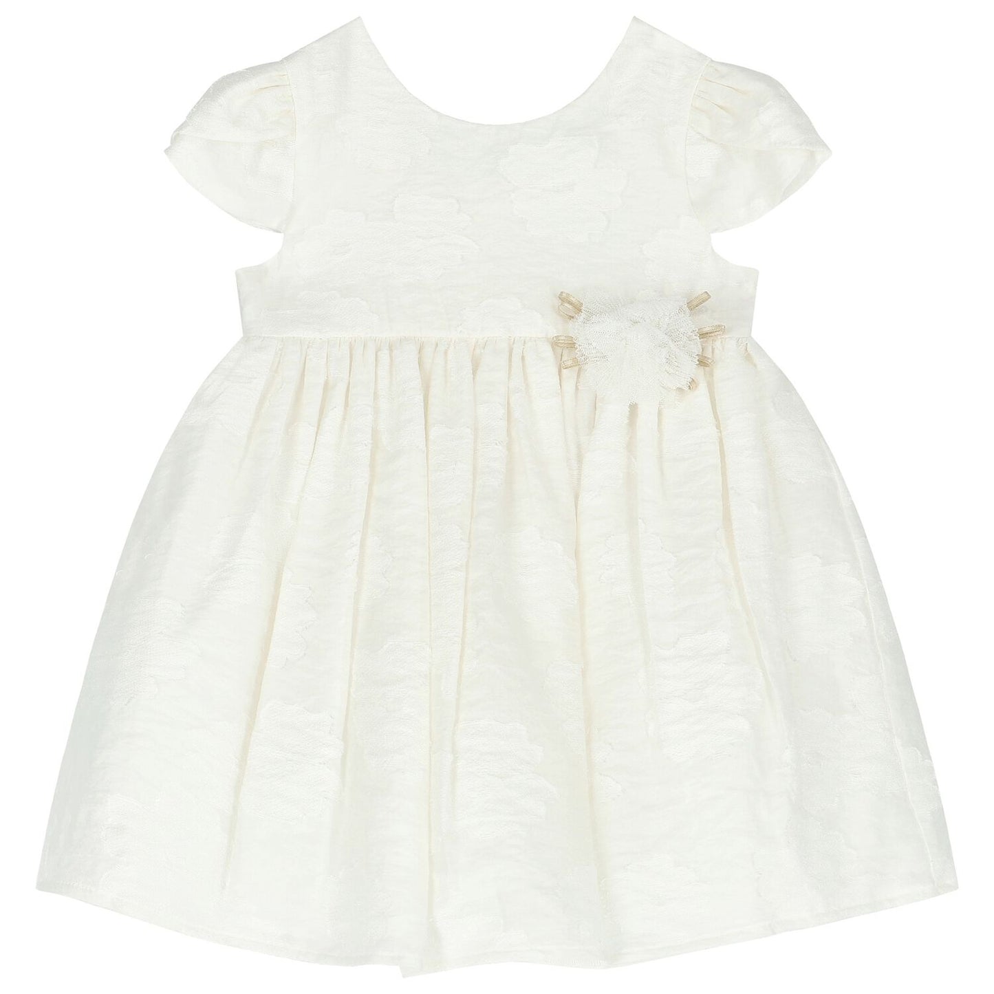 Рокля за момиче в бяло MAYORAL